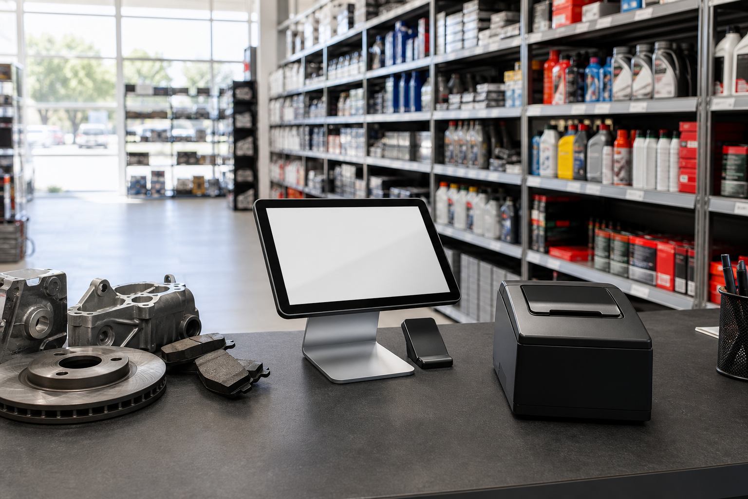 Auto parts POS counter
